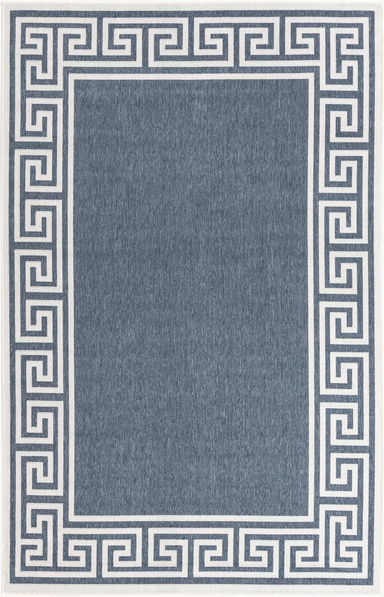 5' 3 x 8'  Washable Coastal Indoor / Outdoor Rug