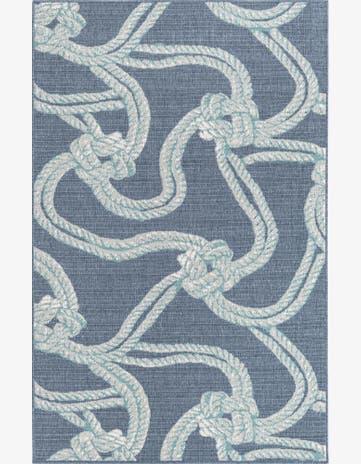 5' 3 x 8' Easy-Clean Coastal Indoor / Outdoor Rug
