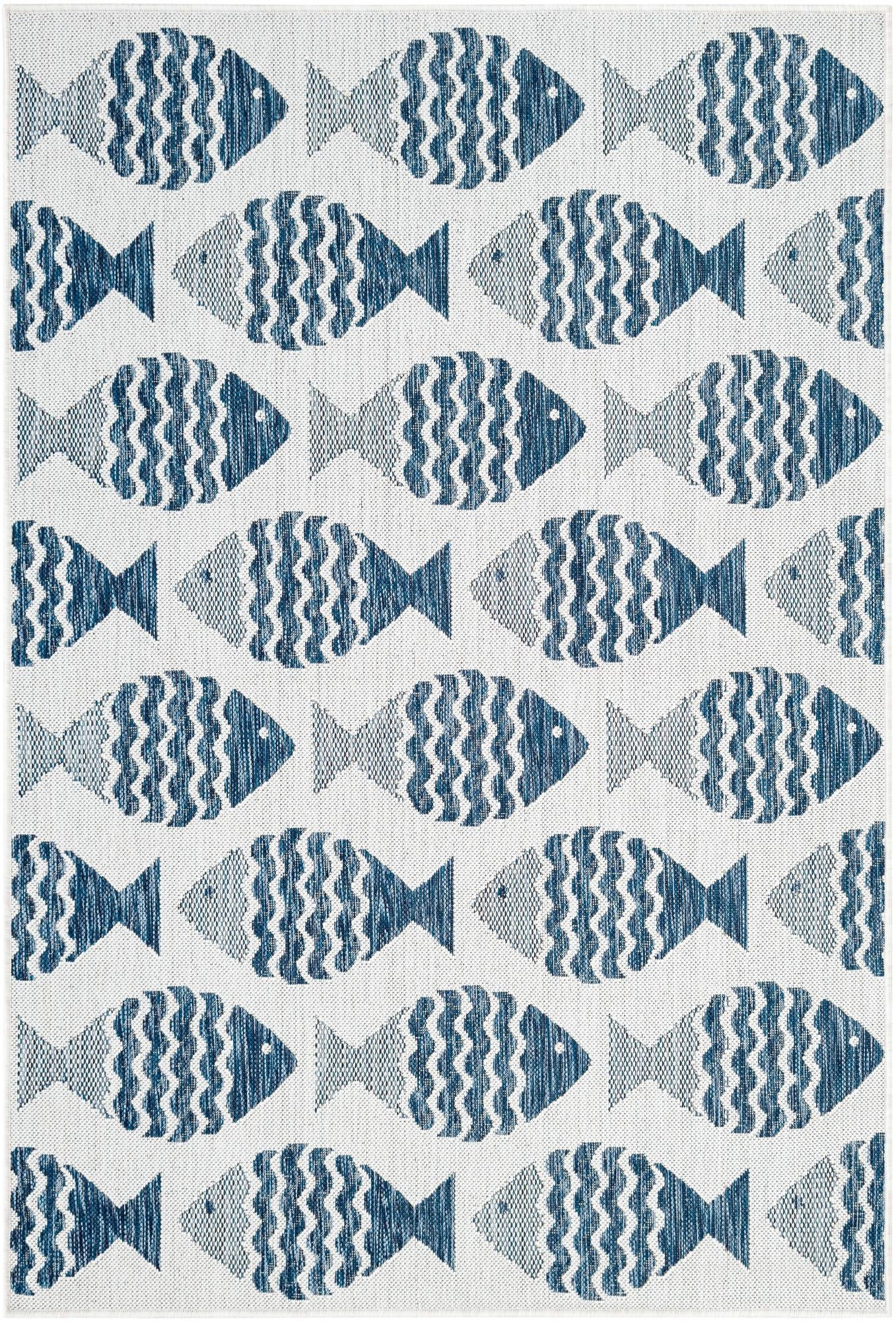 125cm x 185cm  Washable Coastal Indoor / Outdoor Rug