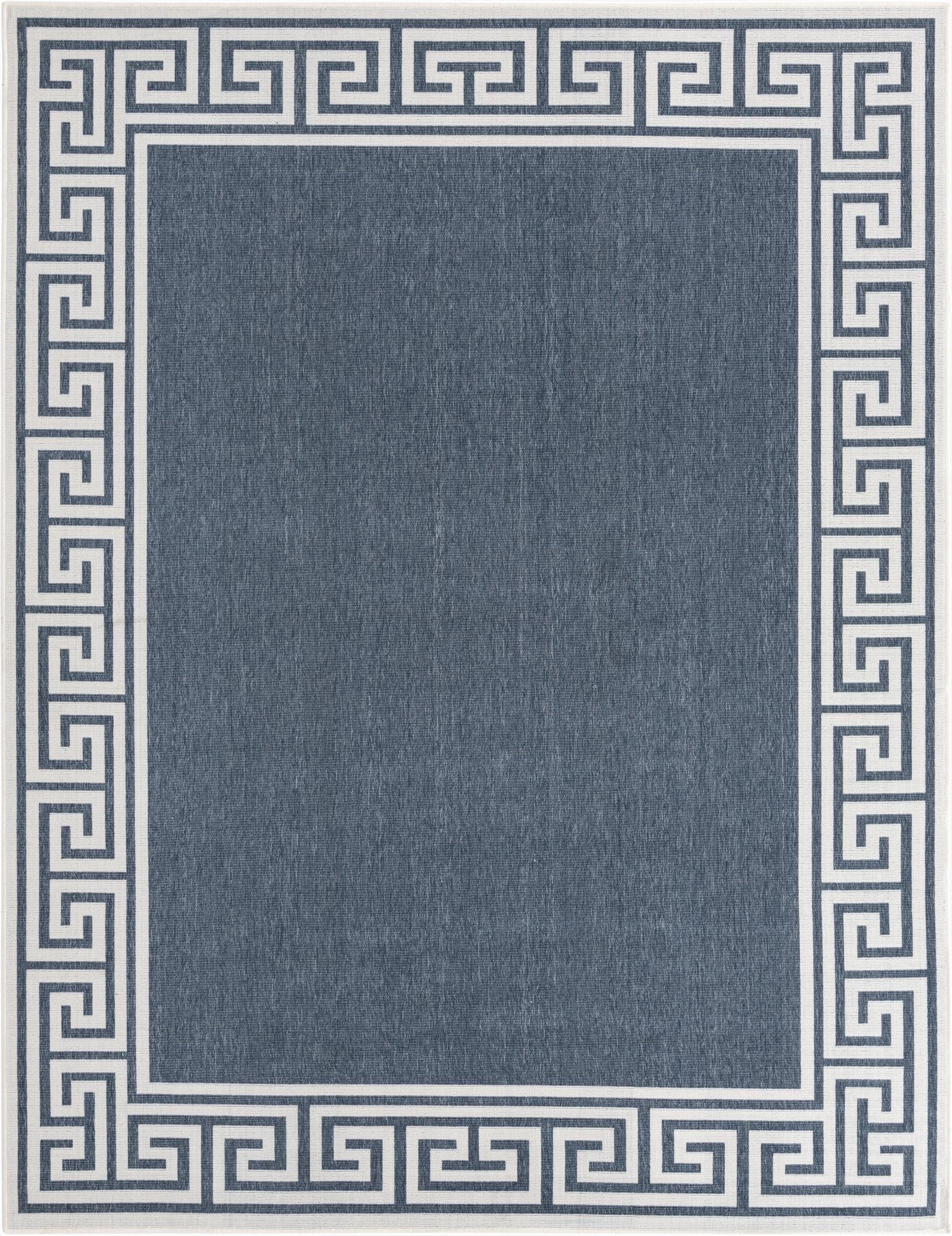 Primary image  7' 10 x 10'  Washable Coastal Indoor / Outdoor Rug