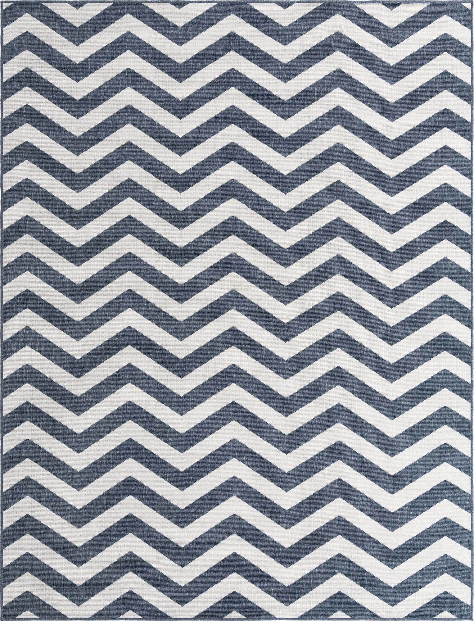 7' 10 x 10'  Washable Coastal Indoor / Outdoor Rug