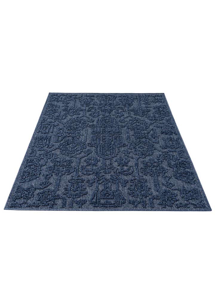 5' 3 x 7' 8 Easy-Clean Floral Indoor / Outdoor Rug