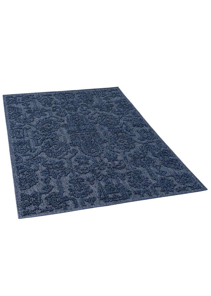 5' 3 x 7' 8 Easy-Clean Floral Indoor / Outdoor Rug