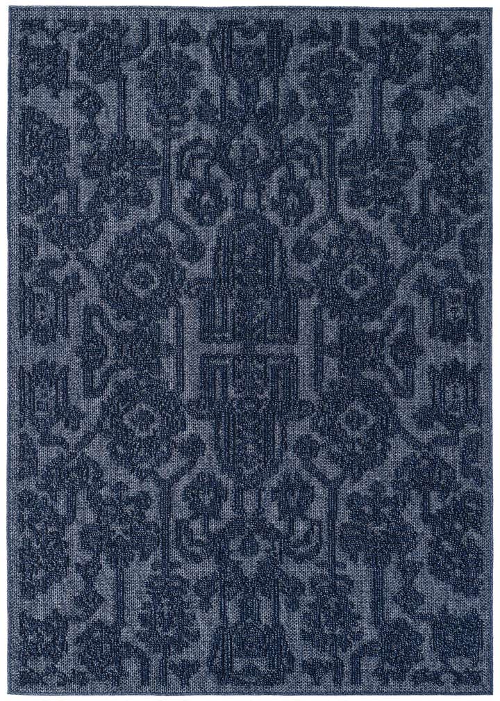 5' 3 x 7' 8 Easy-Clean Floral Indoor / Outdoor Rug