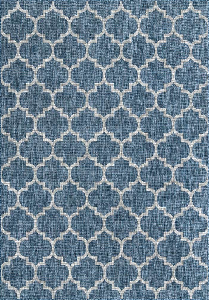 7' 10 x 11' Easy-Clean Lattice Indoor / Outdoor Rug