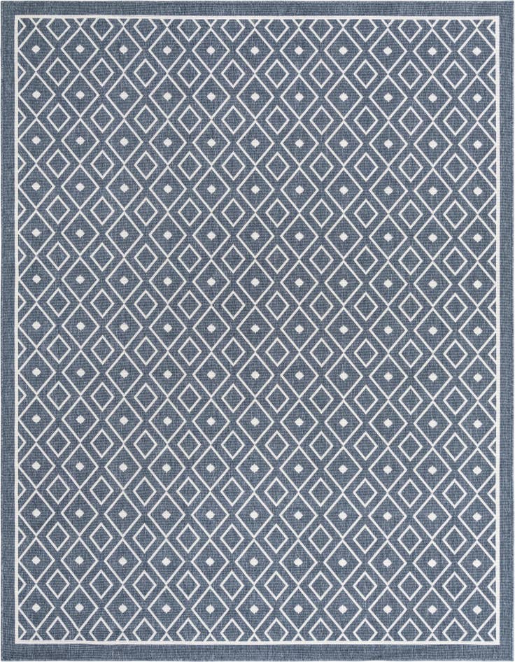 Detail image of 7' 10 x 10' Easy-Clean Lattice Indoor / Outdoor Rug