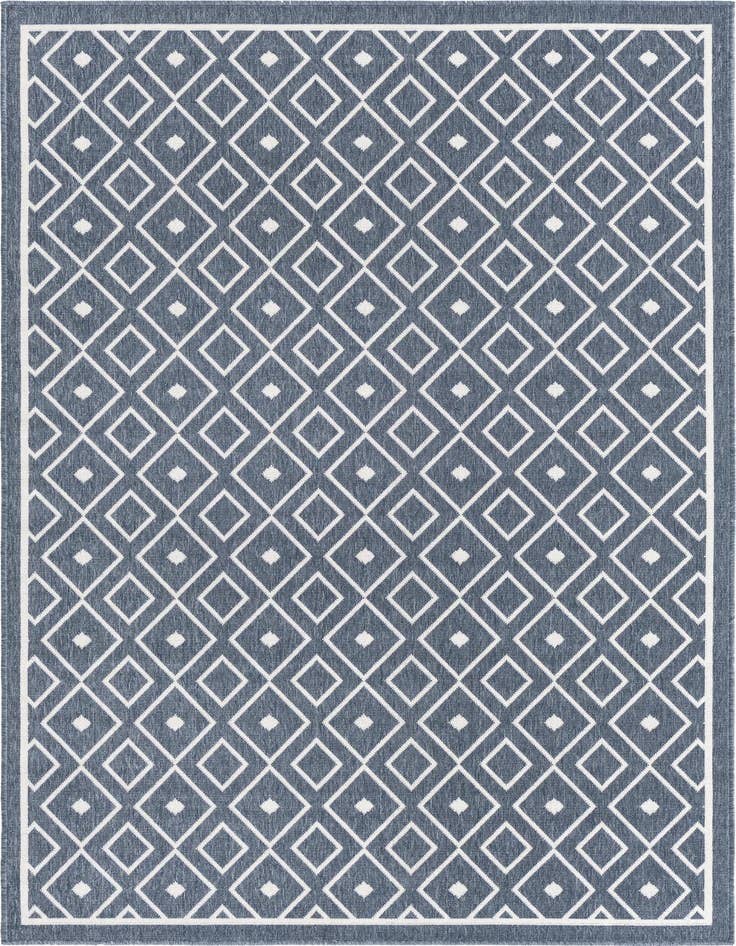 Detail image of 5' 3 x 8' Easy-Clean Lattice Indoor / Outdoor Rug
