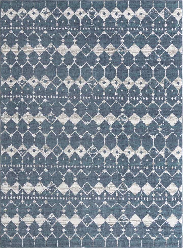 9' x 12' Easy-Clean Lattice Indoor / Outdoor Rug