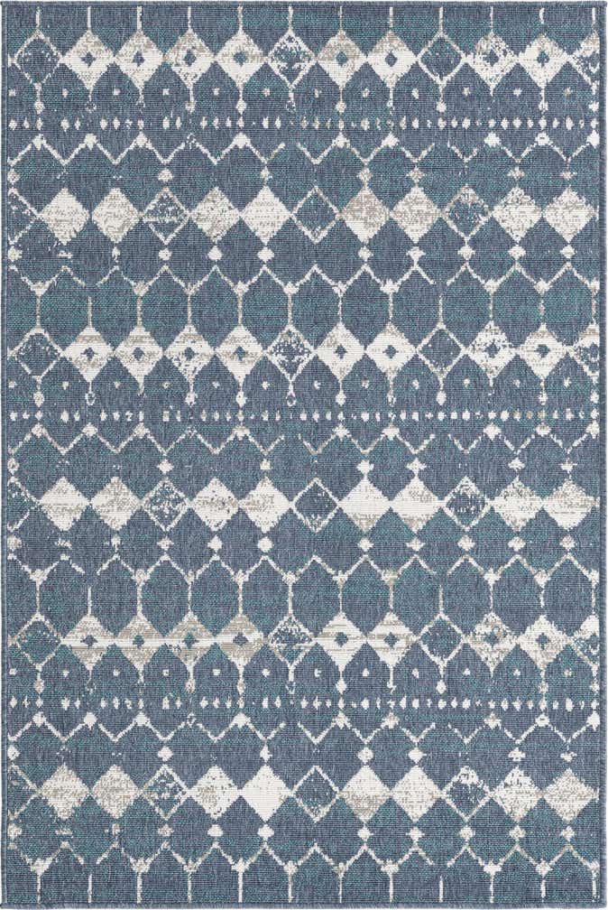 4' x 6' Easy-Clean Lattice Indoor / Outdoor Rug