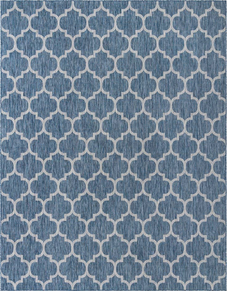 Detail image of 10' x 14' Easy-Clean Lattice Indoor / Outdoor Rug