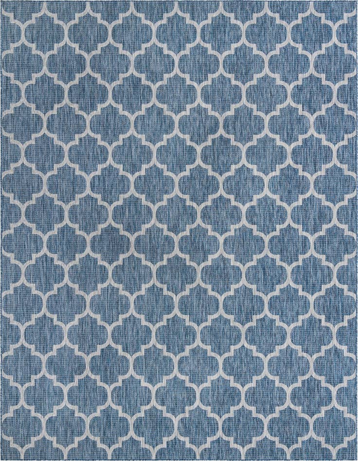 Detail image of 10' x 13' Easy-Clean Lattice Indoor / Outdoor Rug