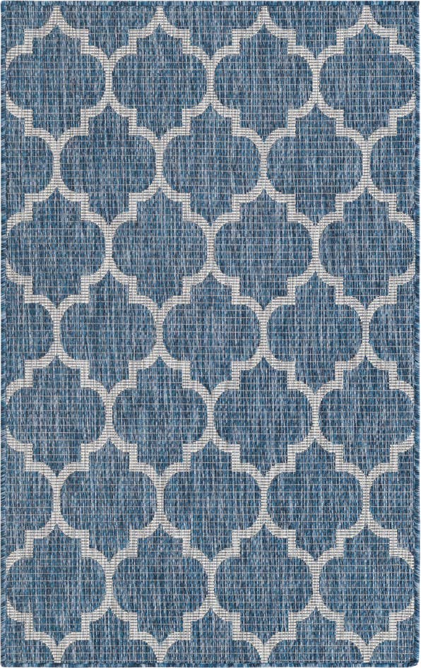 Detail image of 95cm x 160cm Easy-Clean Lattice Indoor / Outdoor Rug