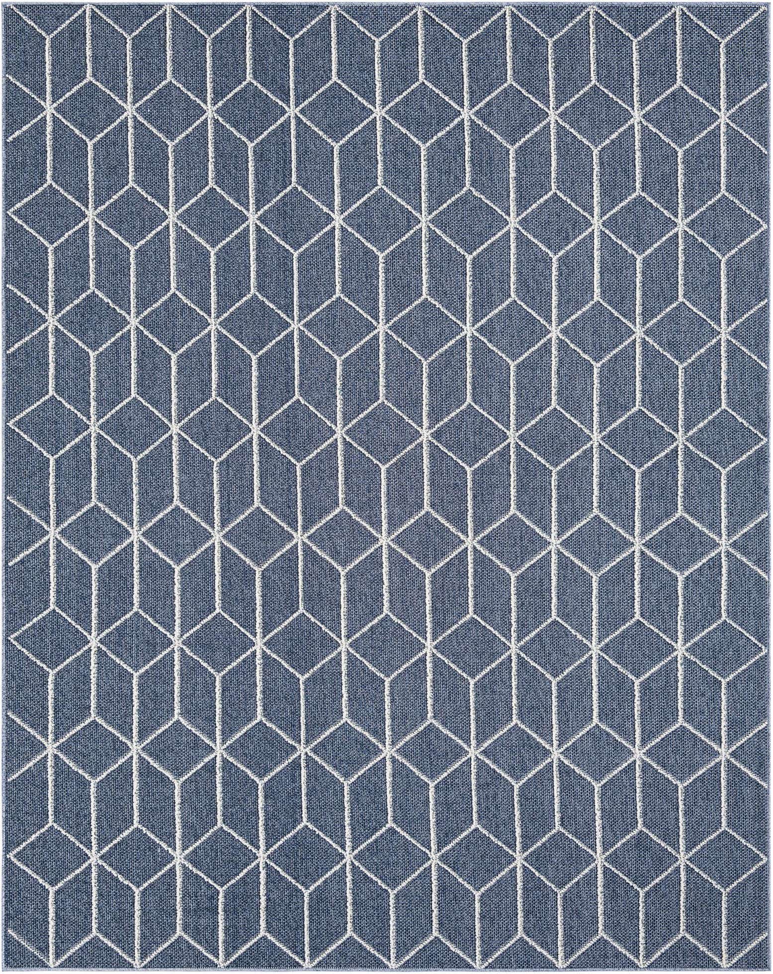 7' 10 x 10' Easy-Clean Lattice Indoor / Outdoor Rug