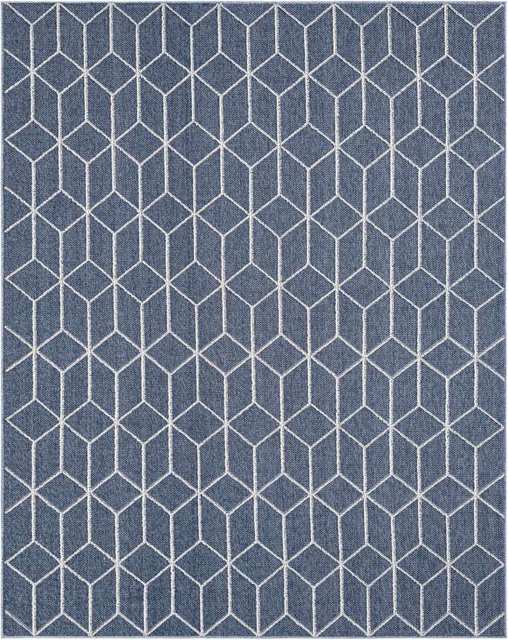 7' 10 x 10' Easy-Clean Lattice Indoor / Outdoor Rug