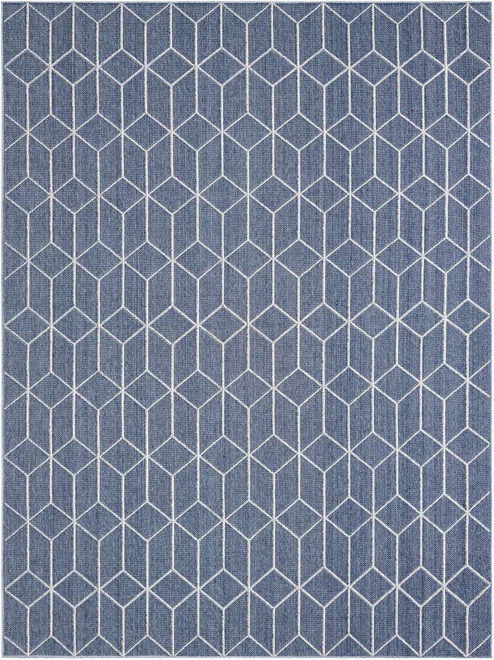 9' x 12' Easy-Clean Lattice Indoor / Outdoor Rug