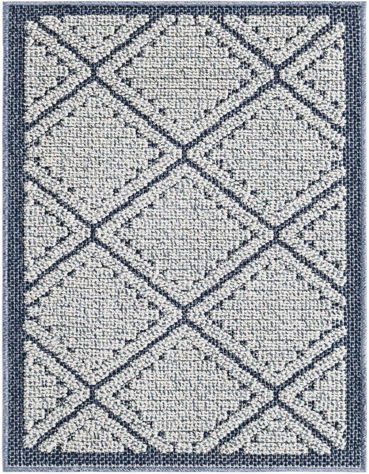 2' x 3' 1 Easy-Clean Lattice Indoor / Outdoor Rug