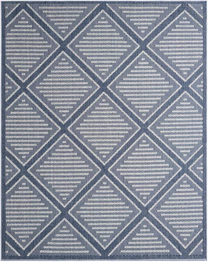 7' 10 x 10' Easy-Clean Lattice Indoor / Outdoor Rug