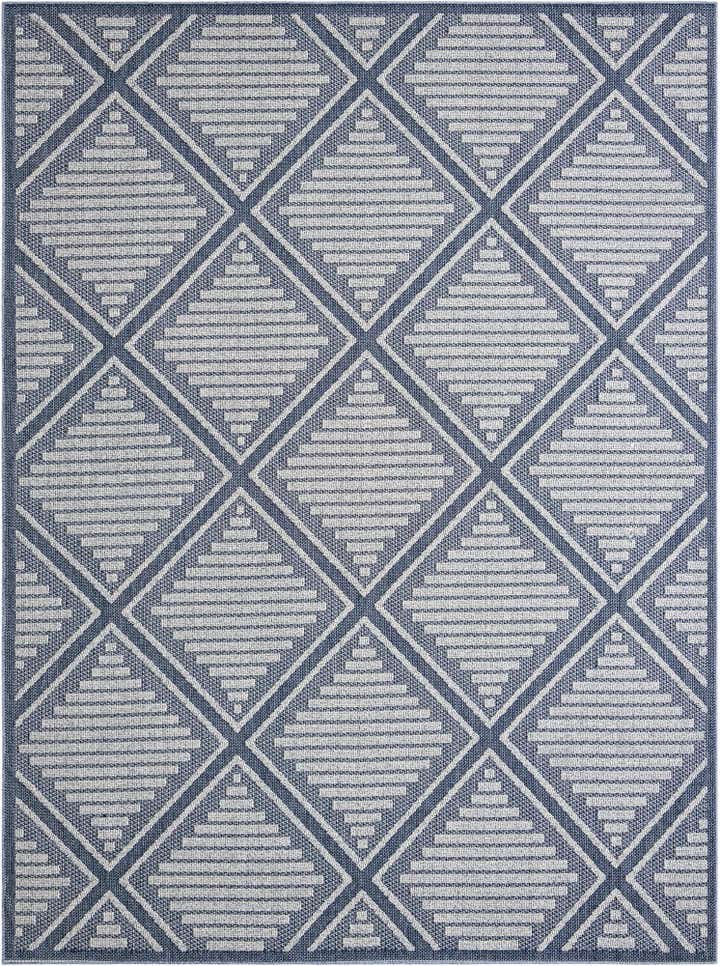 9' x 12' Easy-Clean Lattice Indoor / Outdoor Rug