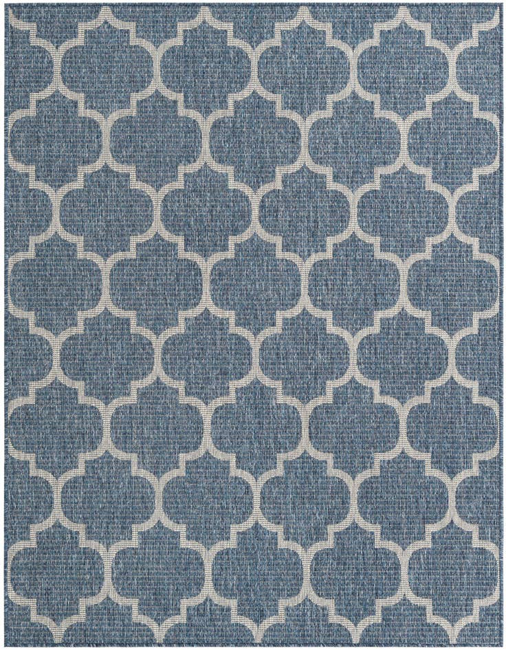 Detail image of 5' 3 x 7' Easy-Clean Lattice Indoor / Outdoor Rug