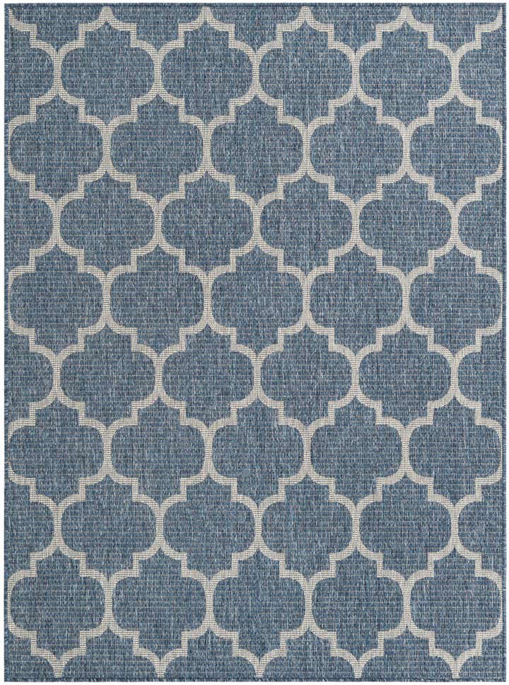 5' 3 x 7' Easy-Clean Lattice Indoor / Outdoor Rug