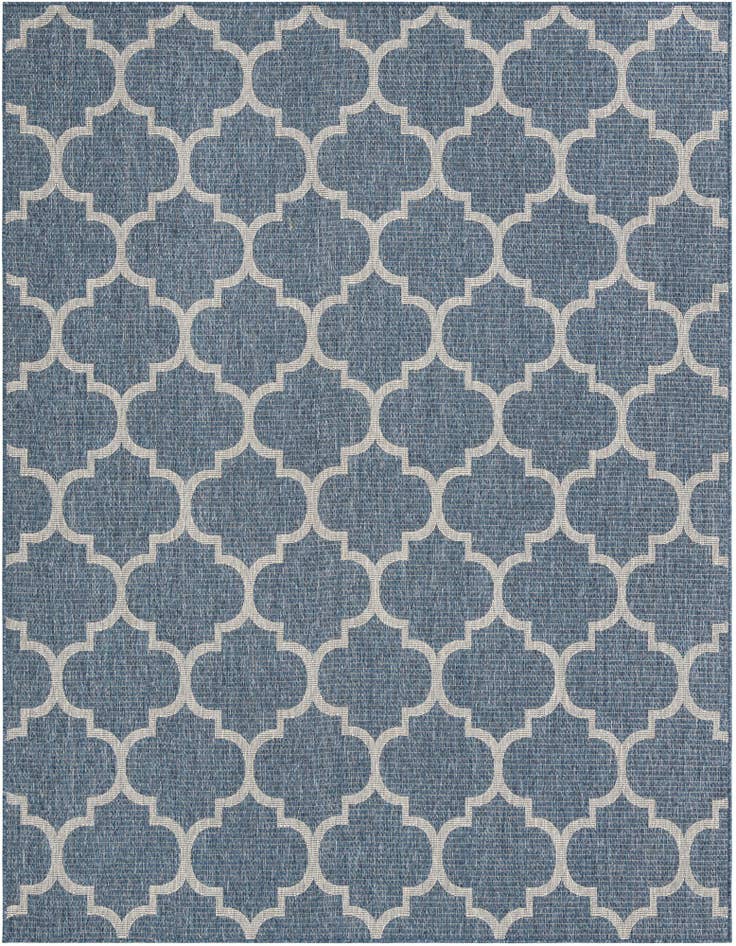 Detail image of 7' 10 x 10' Easy-Clean Lattice Indoor / Outdoor Rug