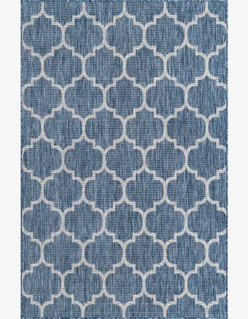 5' 3 x 8' Easy-Clean Lattice Indoor / Outdoor Rug