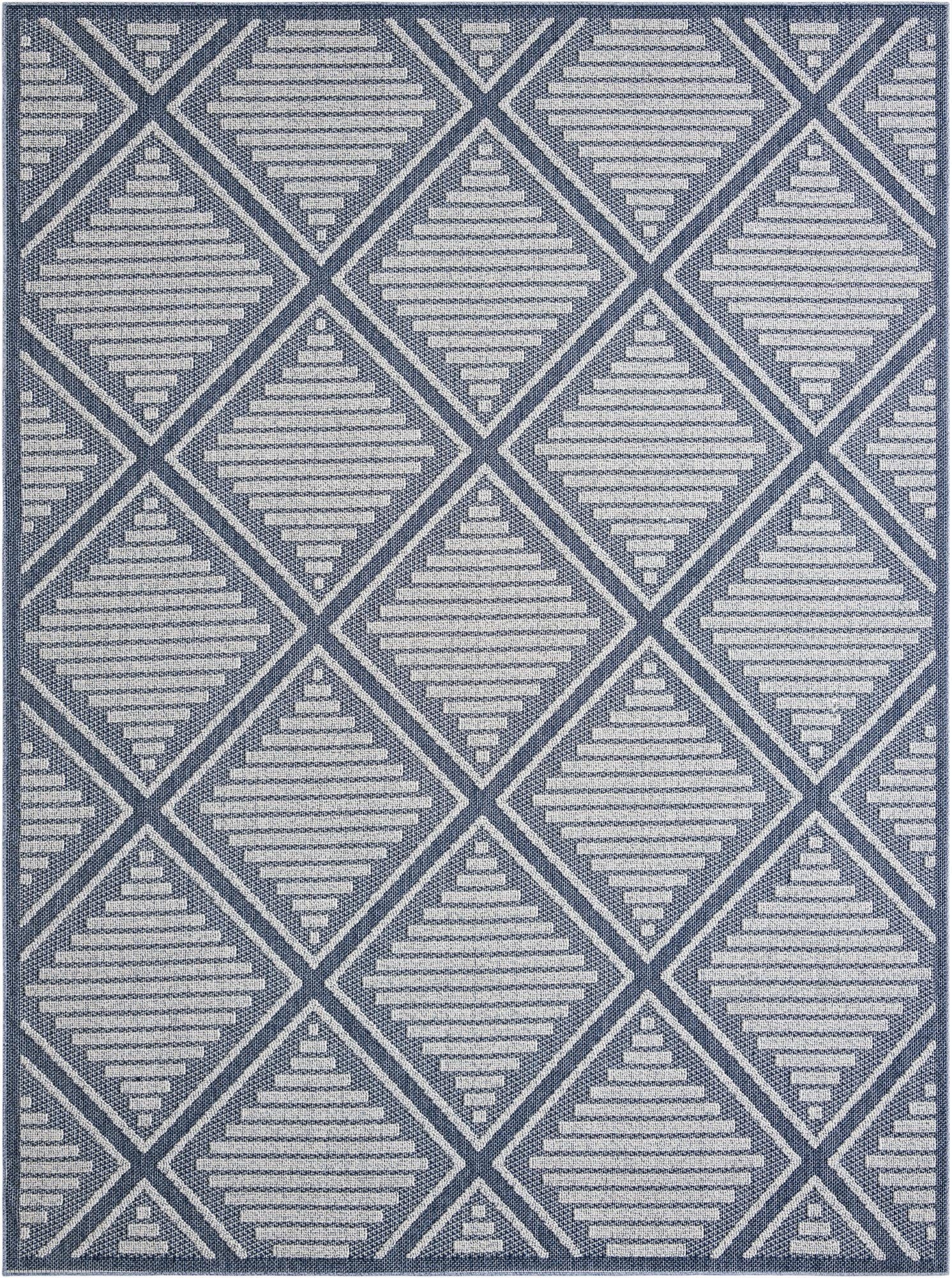 9' x 12' Washable Lattice Indoor / Outdoor Rug