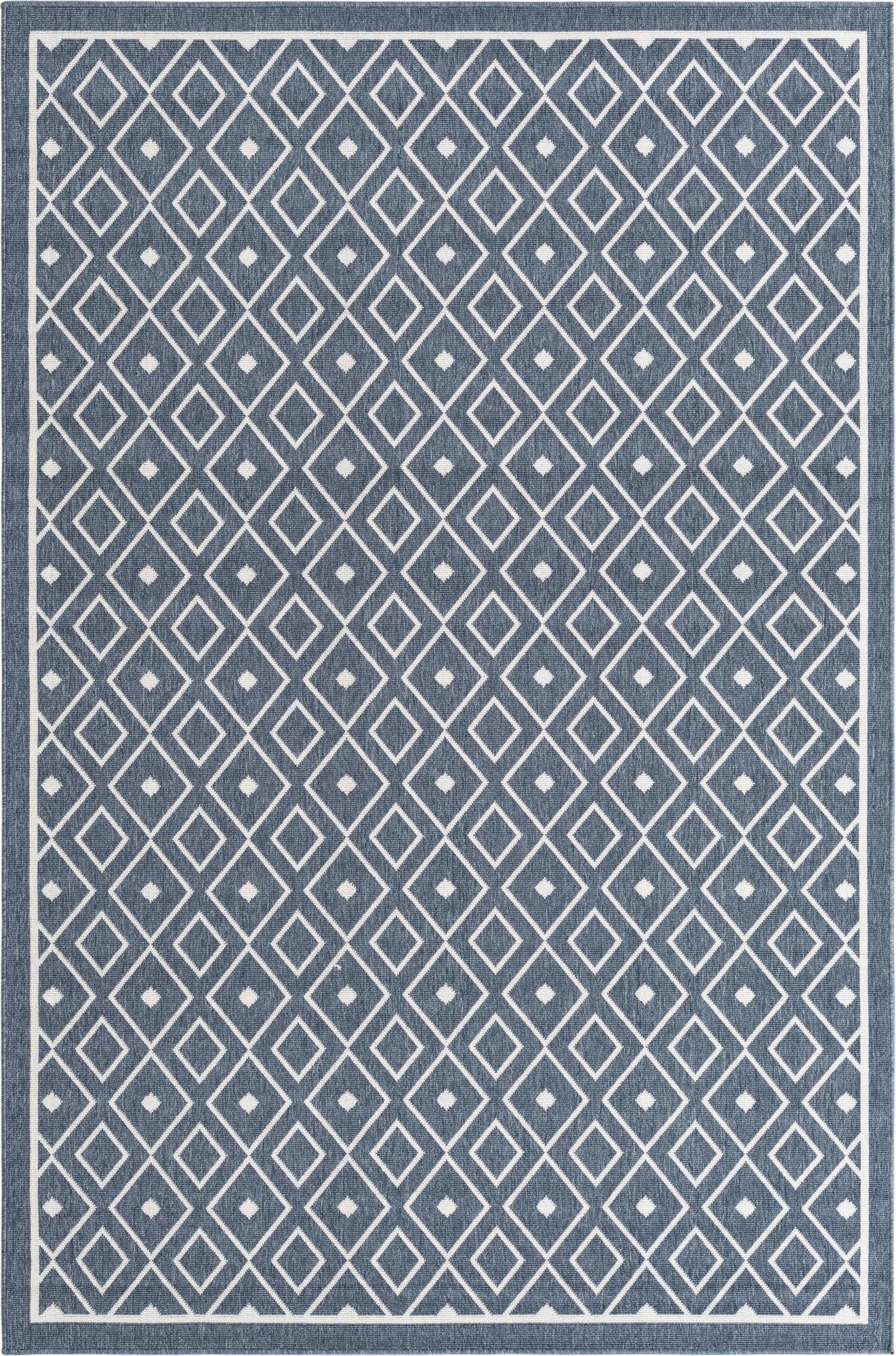  6' x 9'  Washable Lattice Indoor / Outdoor Rug