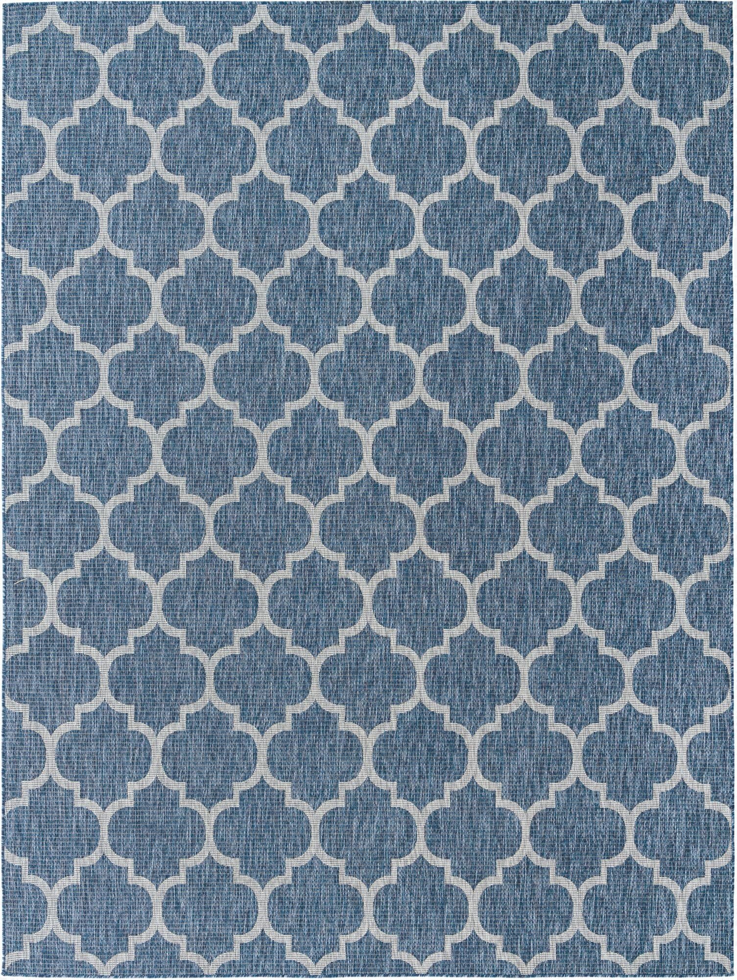 275cm x 365cm  Washable Lattice Indoor / Outdoor Rug