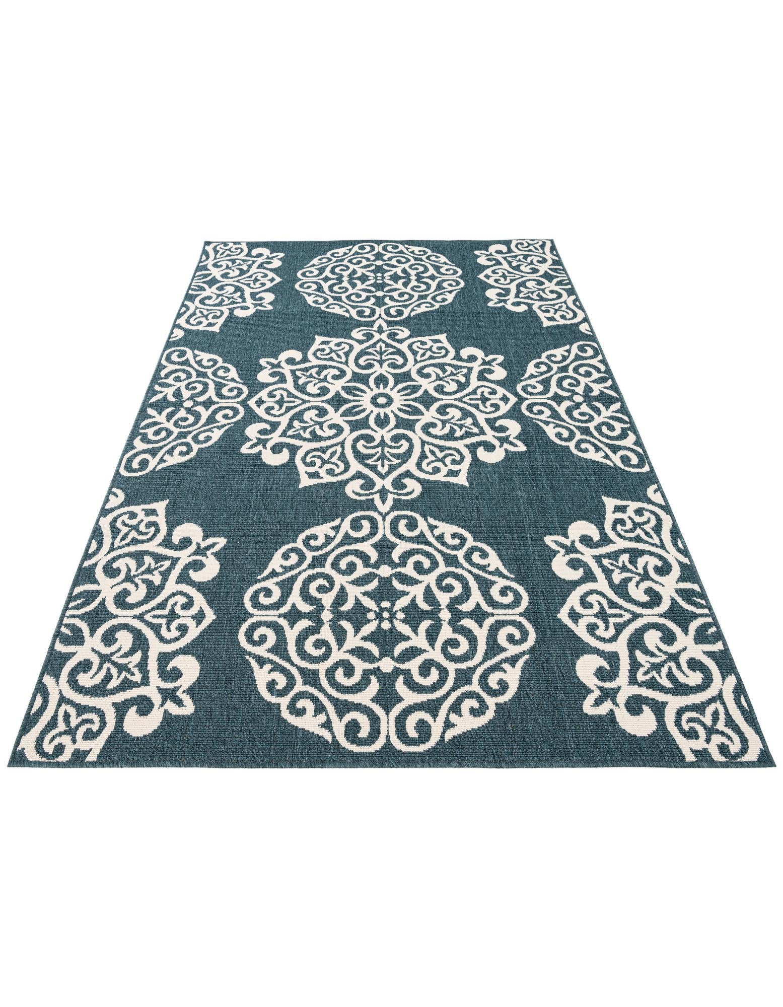 5' 3 x 7' 7 Easy-Clean Modern Indoor / Outdoor Rug