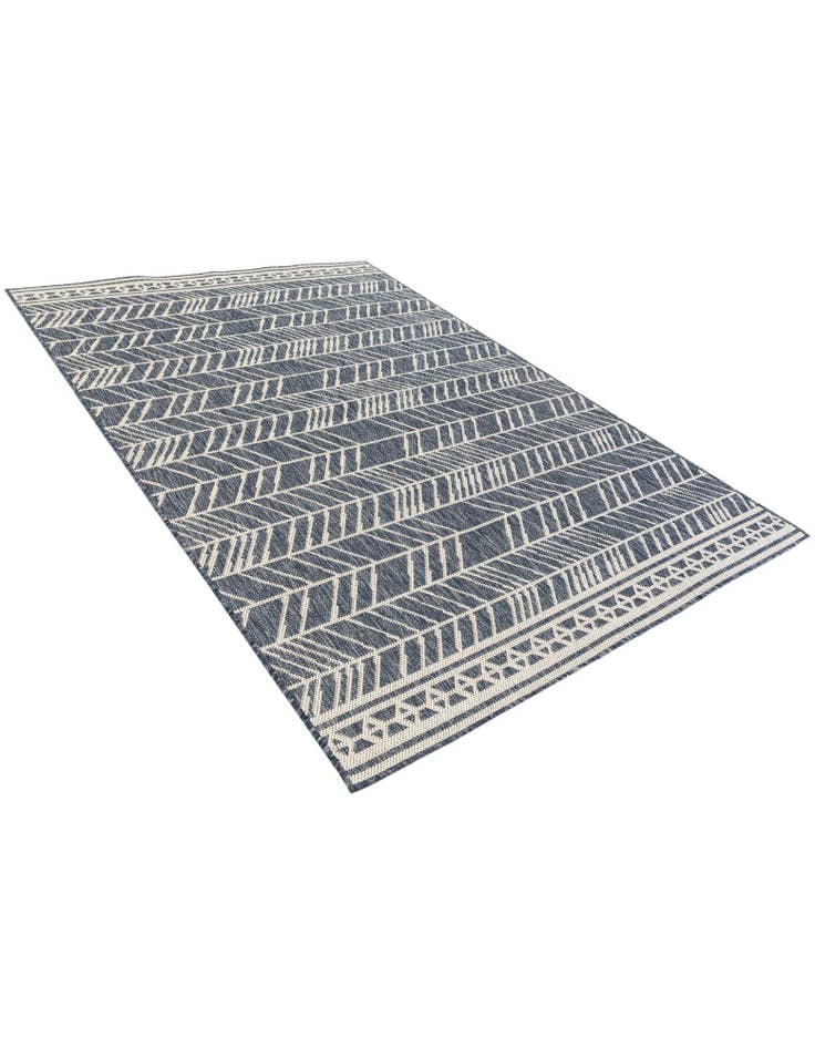 Detail image of 5' 3 x 7' 8 Easy-Clean Modern Indoor / Outdoor Rug