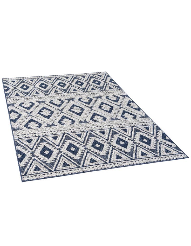 Detail image of 5' 3 x 7' 8 Easy-Clean Modern Indoor / Outdoor Rug