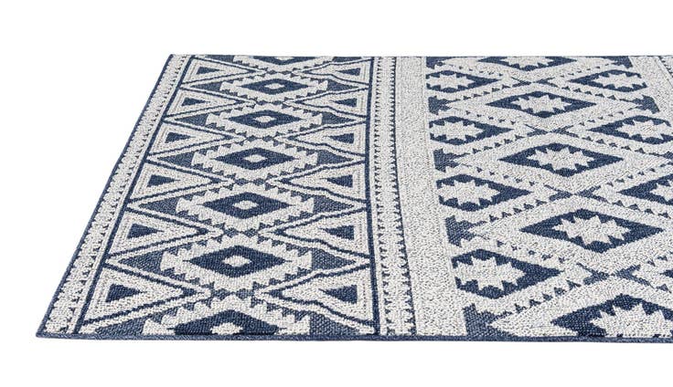 Detail image of 5' 3 x 7' 8 Easy-Clean Modern Indoor / Outdoor Rug