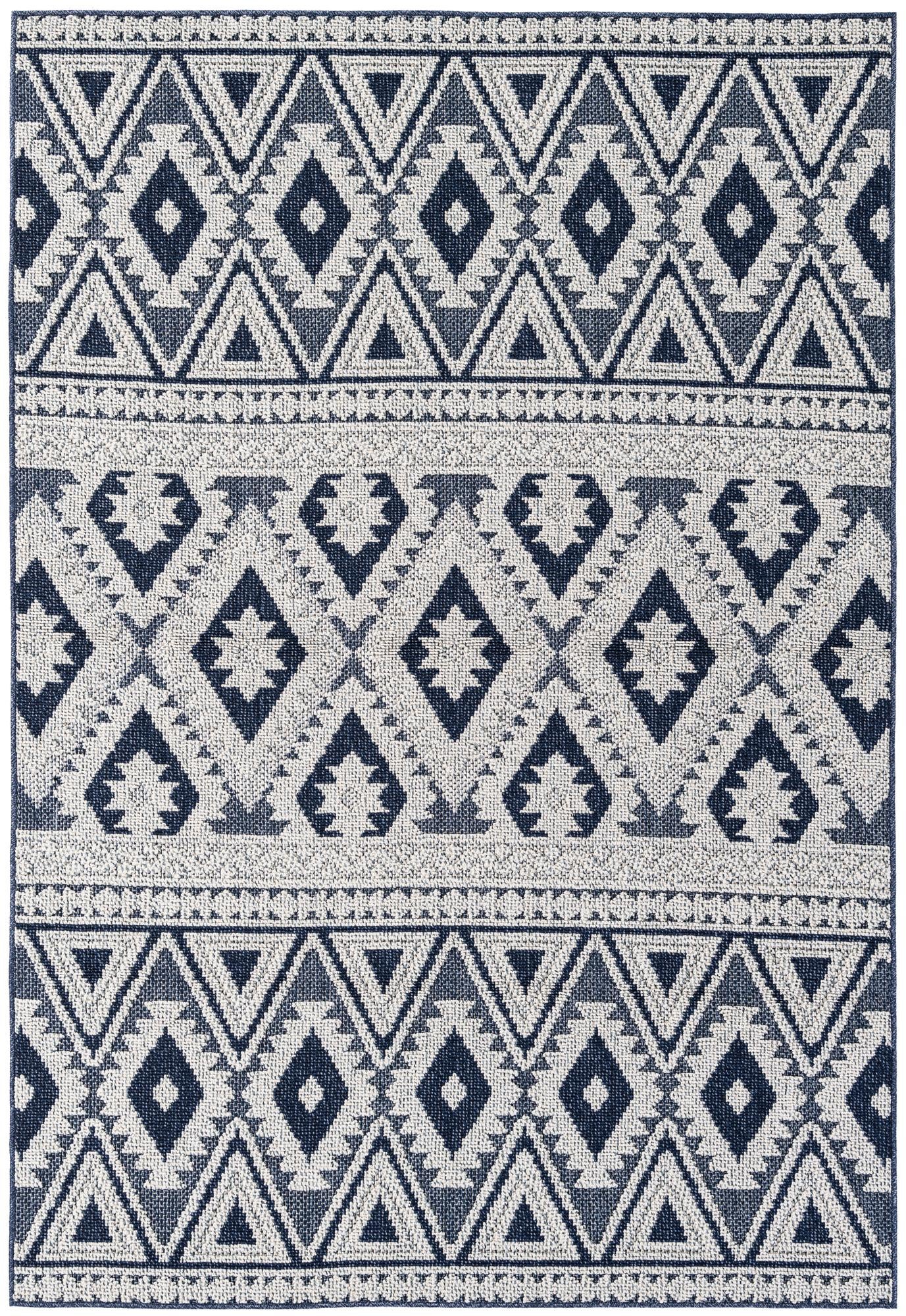 5' 3 x 7' 8 Easy-Clean Modern Indoor / Outdoor Rug