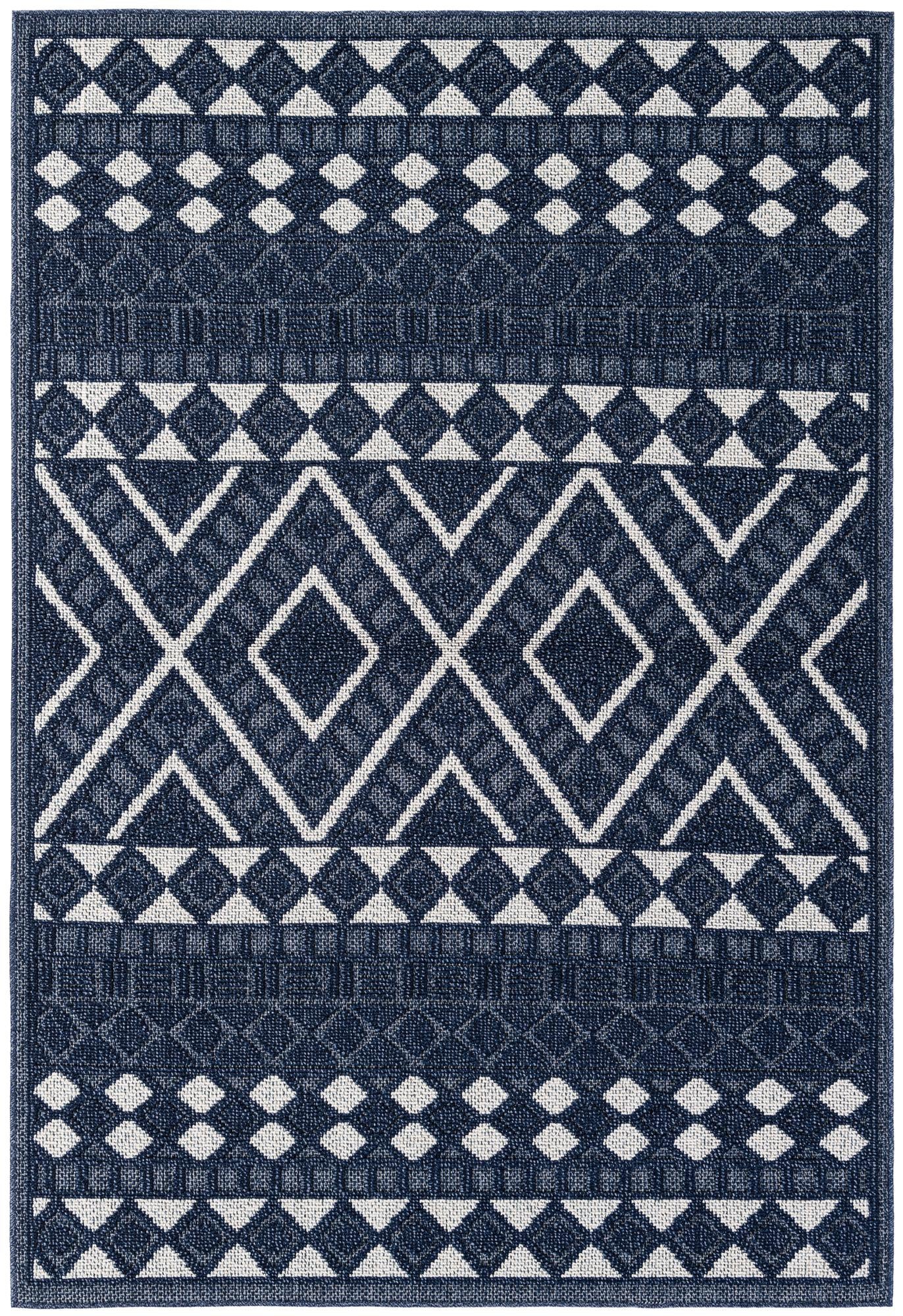5' 3 x 7' 9 Easy-Clean Modern Indoor / Outdoor Rug