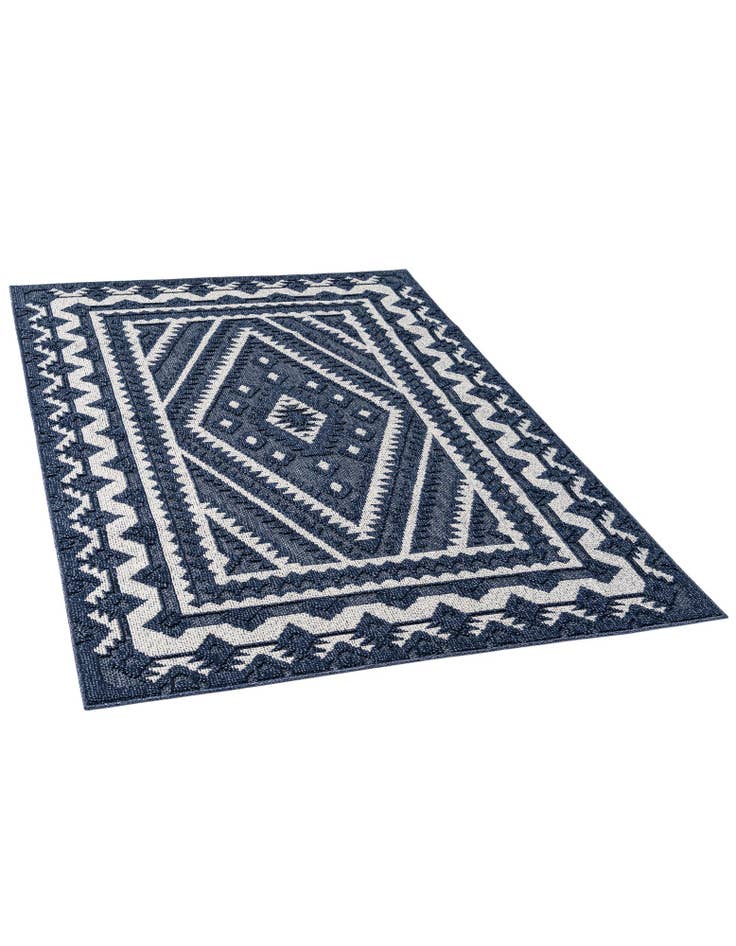 Detail image of 5' 3 x 7' 9  Washable Modern Indoor / Outdoor Rug