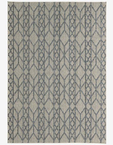 5' 3 x 7' 6 Easy-Clean Modern Indoor / Outdoor Rug