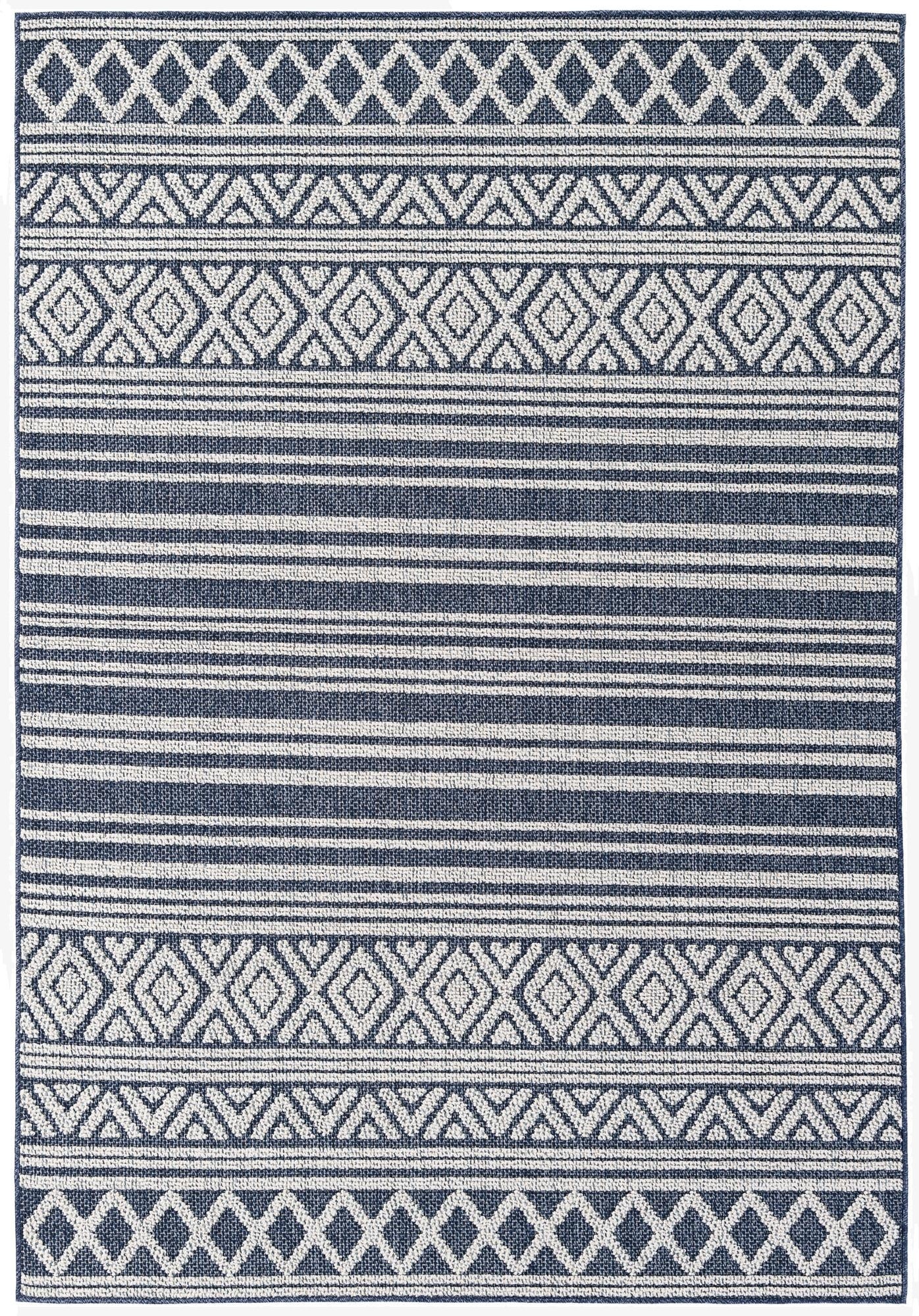 5' 3 x 7' 8  Washable Modern Indoor / Outdoor Rug