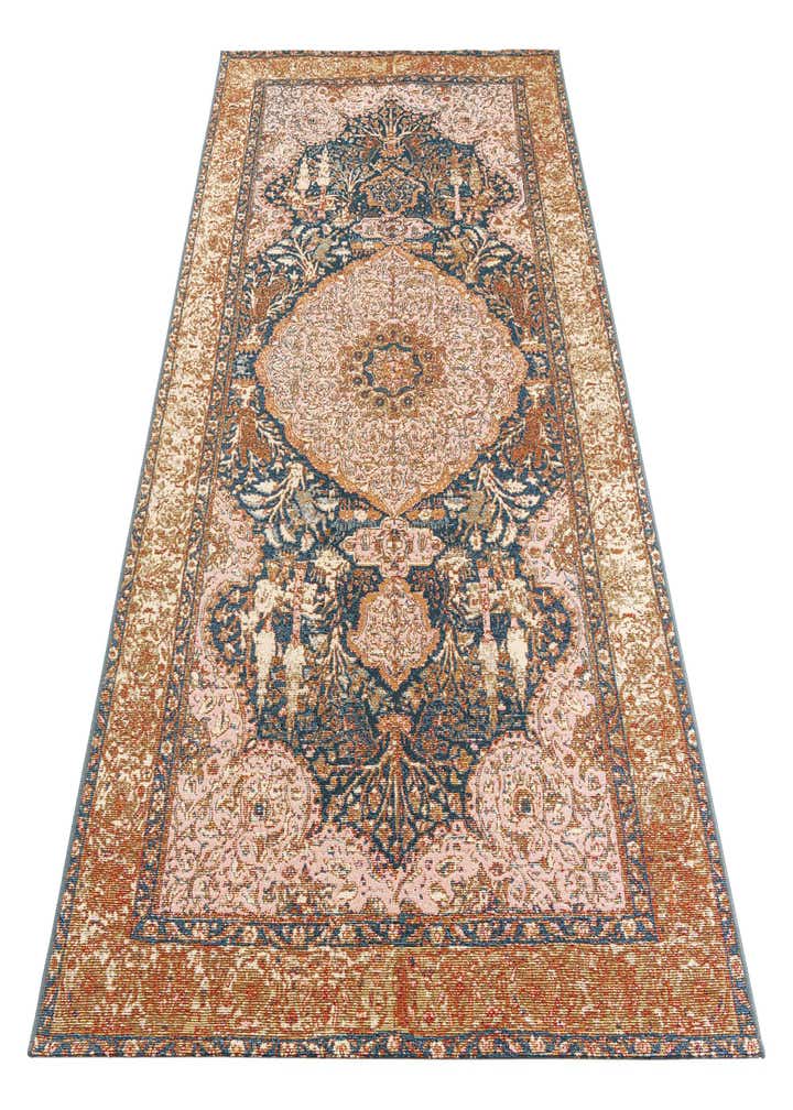 5' 3 x 7' 8 Easy-Clean Traditional Indoor / Outdoor Rug