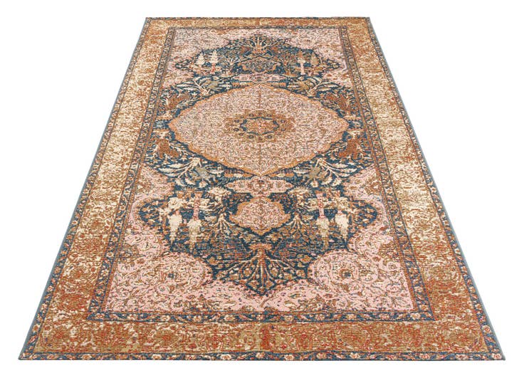 Detail image of 5' 3 x 7' 8 Easy-Clean Traditional Indoor / Outdoor Rug