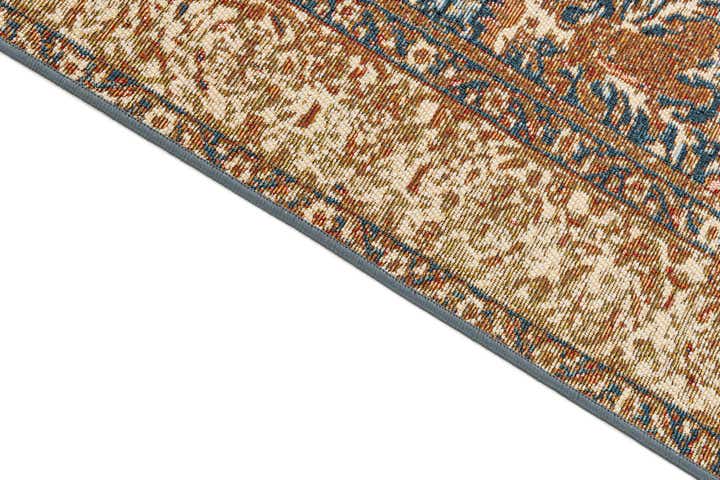 5' 3 x 7' 8 Easy-Clean Traditional Indoor / Outdoor Rug