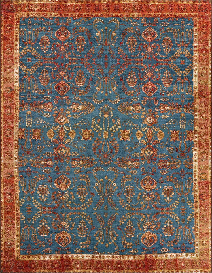 Detail image of 10' x 13' Easy-Clean Traditional Indoor / Outdoor Rug
