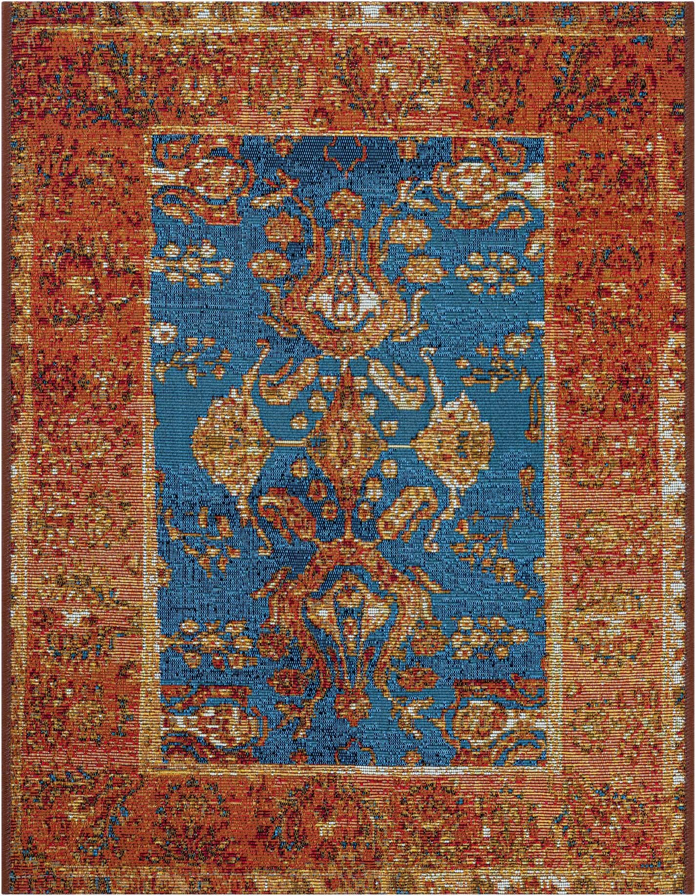 2' x 3' Easy-Clean Traditional Indoor / Outdoor Rug