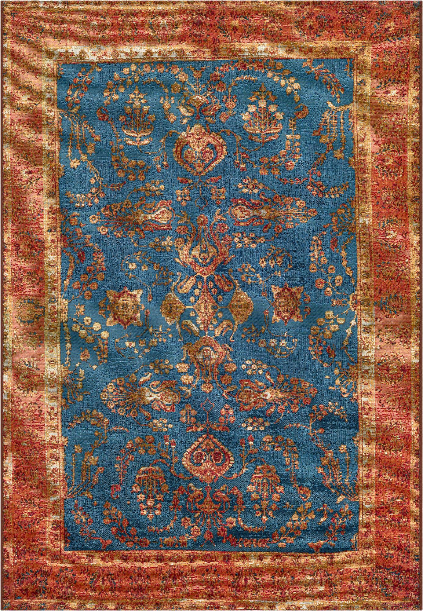 4' x 6' Easy-Clean Traditional Indoor / Outdoor Rug