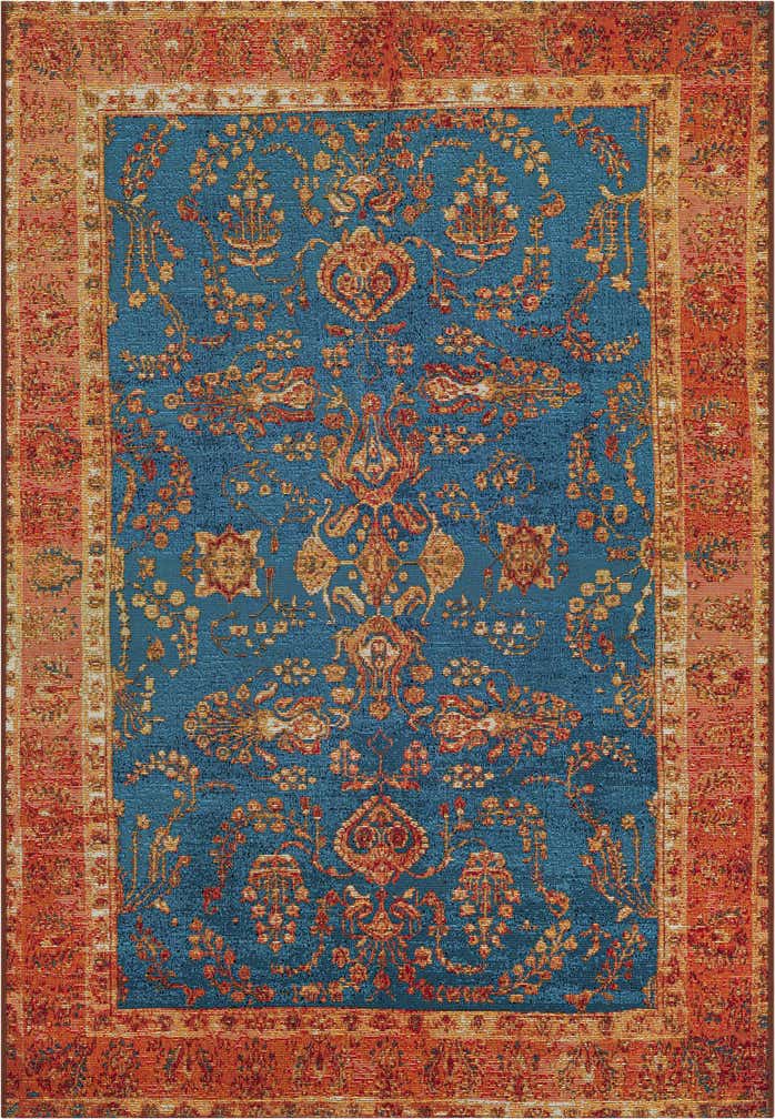 4' x 6' Easy-Clean Traditional Indoor / Outdoor Rug