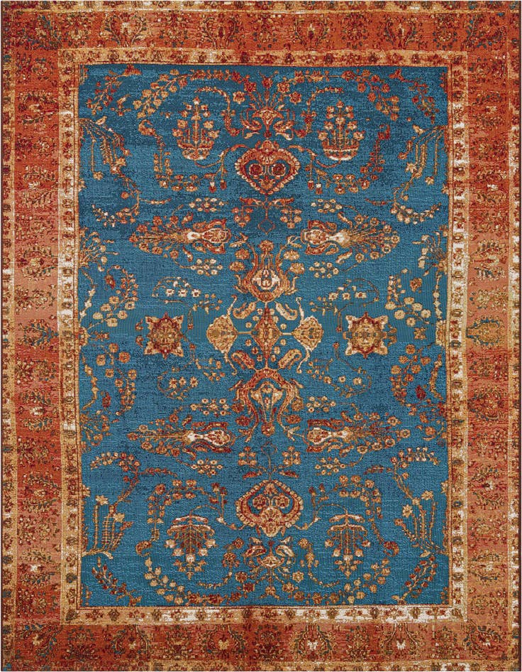 Detail image of 6' x 9' Easy-Clean Traditional Indoor / Outdoor Rug