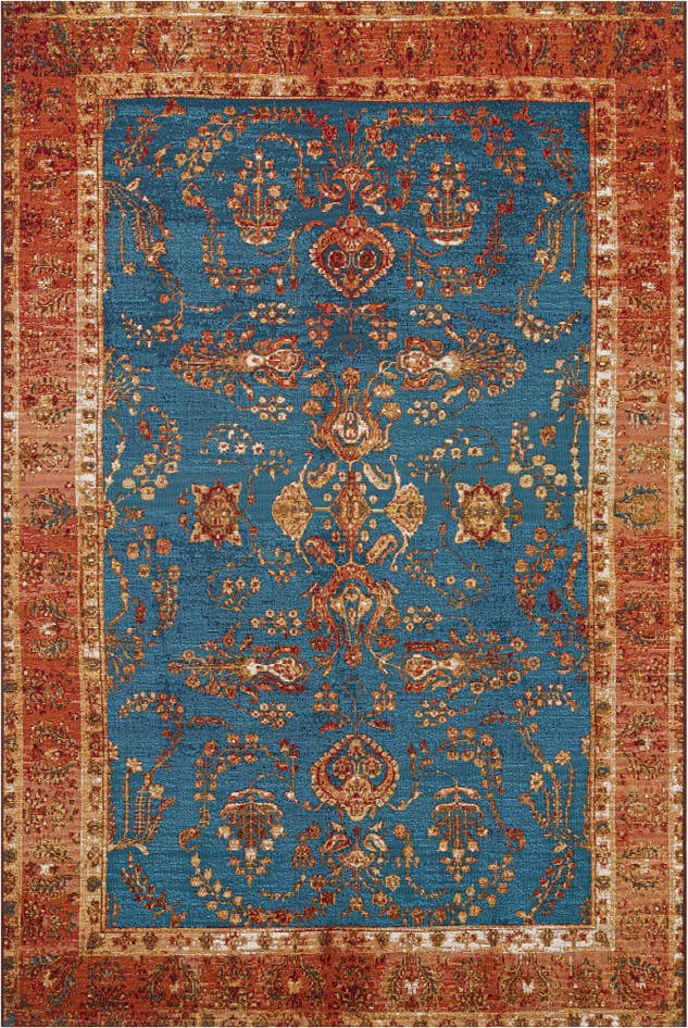 Detail image of 6' x 9' Easy-Clean Traditional Indoor / Outdoor Rug