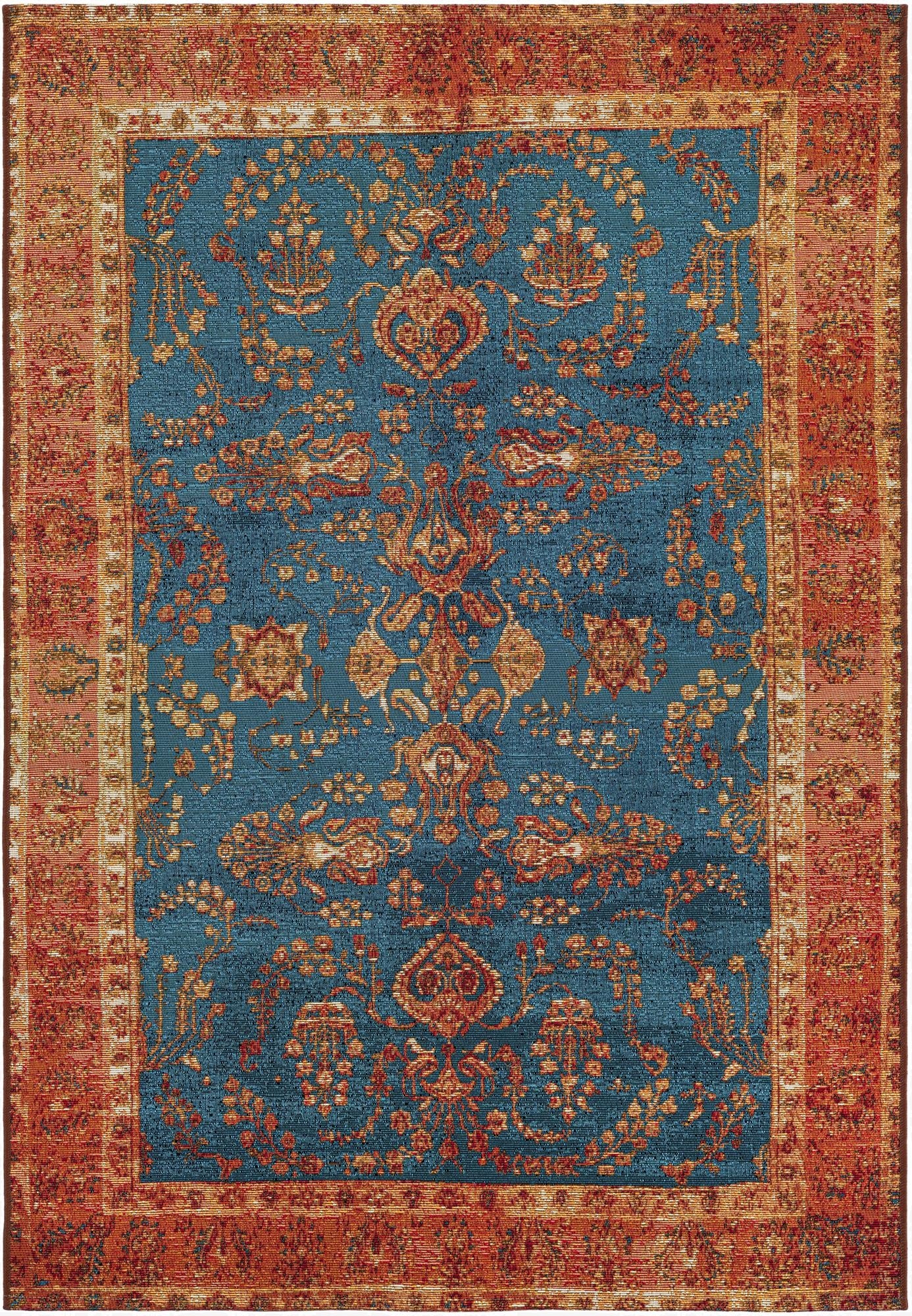 Primary image 4' x 6'  Washable Traditional Indoor / Outdoor Rug