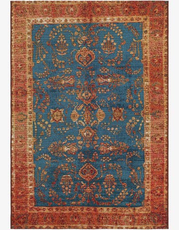 4' x 6' Easy-Clean Traditional Indoor / Outdoor Rug