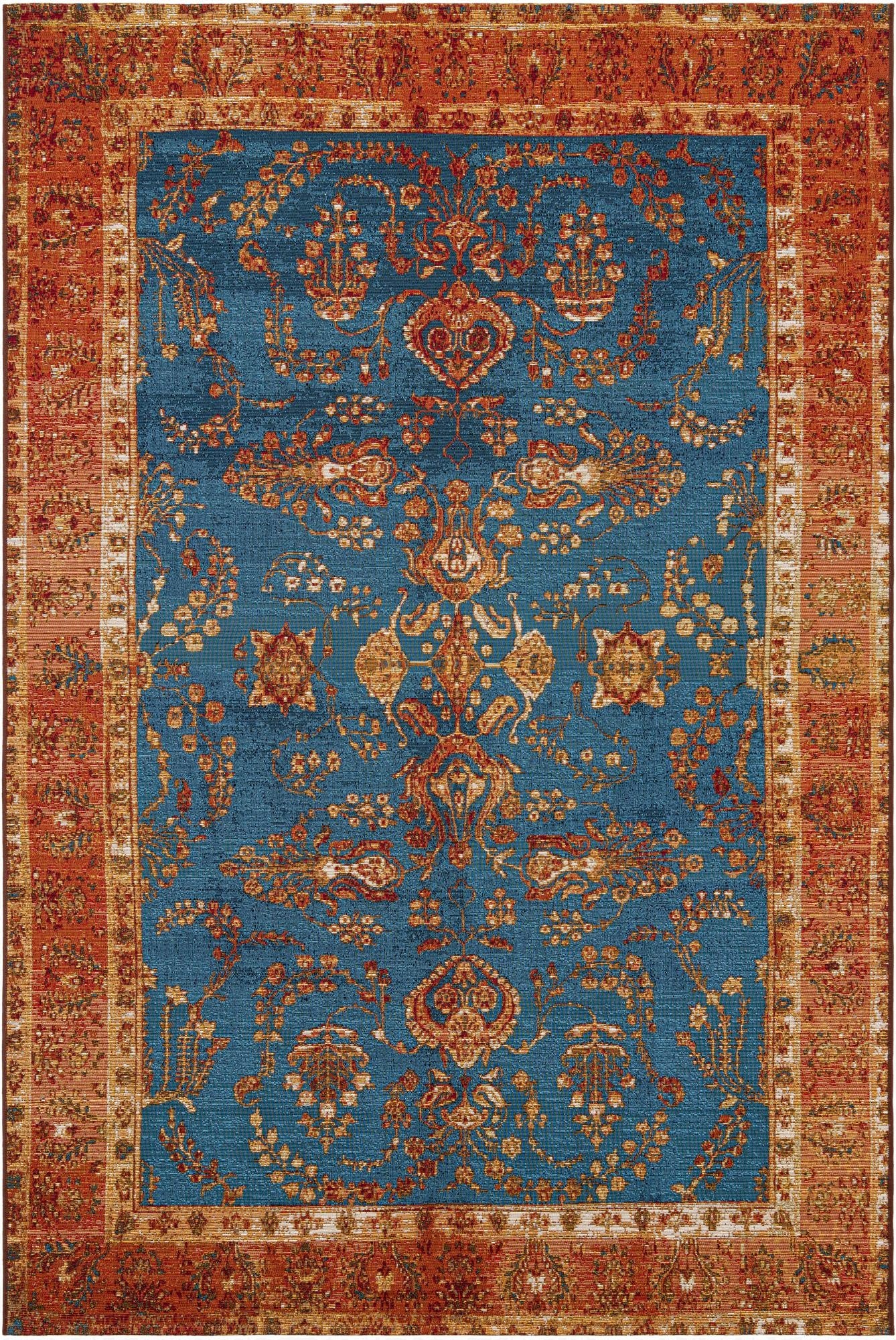 Primary image 6' x 9'  Washable Traditional Indoor / Outdoor Rug